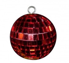 Palla da Discoteca 5cm Rosso/Mirrorball 5cm Red