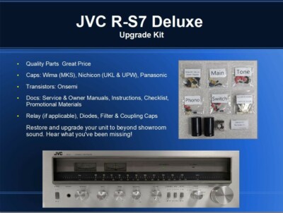 JVC R-S7 Receiver Deluxe Upgrade Kit Genuine Parts Restoration Guarantee