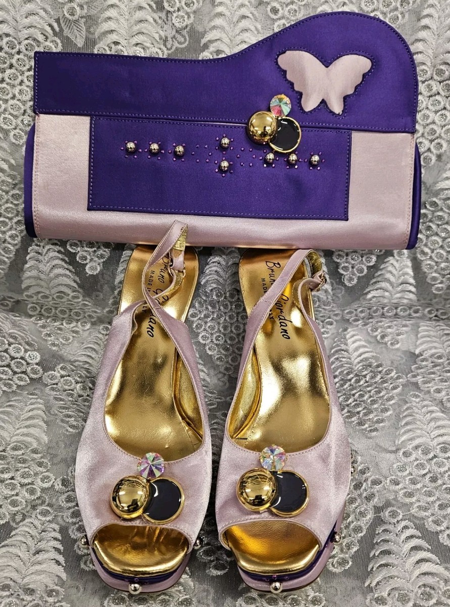 Original Italian Leather Women Matching Shoe and Bag Matching (Size 42)