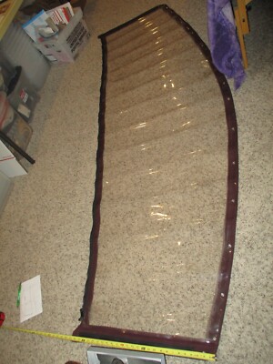 VINYL BOAT WINDSHIELD from TAYLOR MADE 2pc curved windshield to BIMINI