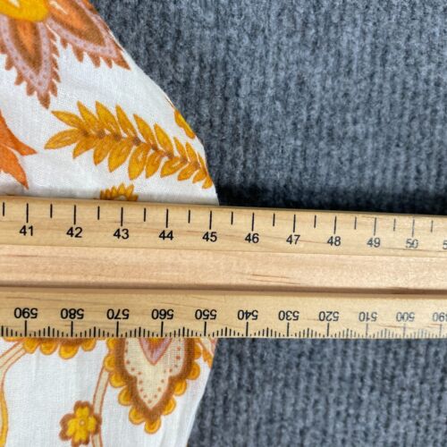 Ghanda Playsuit Womens Medium Orange Jumpsuit Flowers Retro Summery Beach 7T - Picture 10 of 16
