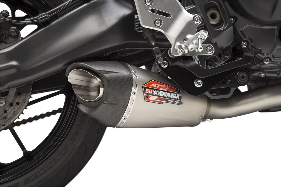 Sistema de escape completo de acero inoxidable Yoshimura 13992AP521 AT2 para Yamaha MT-09 XSR 900 Foto 3 de 4
