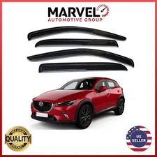 OUT-CHANNEL Window Vent Visor Rain Guards Deflectors for 2015-2021 Mazda CX-3