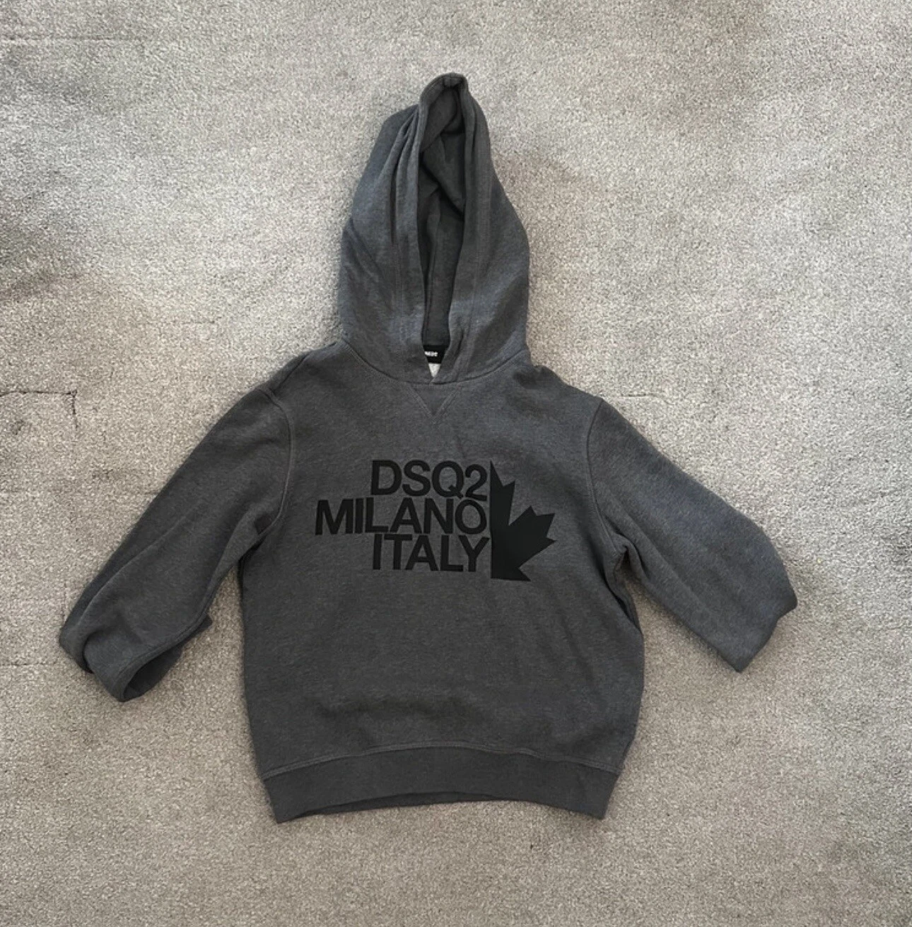 Felpa con cappuccio grande logo Dsquared2 ragazzo taglia 10 anni