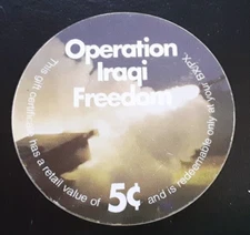 KL# M131    2nd  Print  2H5  5 cents AAFES  Pogs from 2003 printing About Uncir.