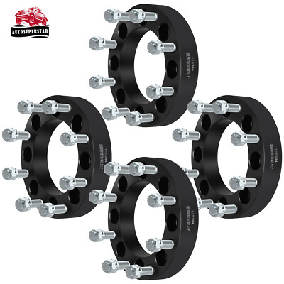 4 pcs1.5'' 8x6.5 to 8x180 8 Lug Wheel Spacers Adapter For CHEVY GMC Savana 2500