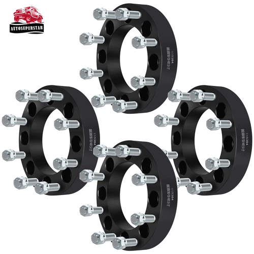 4 pcs1.5" 8x6.5 to 8x180 8 Lug Wheel Spacers Adapter For CHEVY GMC Savana 2500