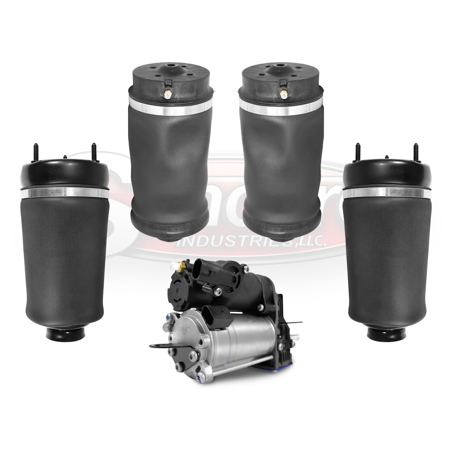 2007-2009 Mercedes GL320 Front & Rear Airmatic Air Springs & Air Compressor X164