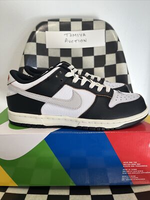 Nike SB Dunk Low OG QS HUF San Francisco Size 7.5 Black White Orange FD8775-001