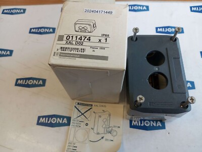 TELEMECANIQUE XAL D02  IP 65 PUSH BUTTON ENCLOSURE XALD02 (NEW OLD STOCK)