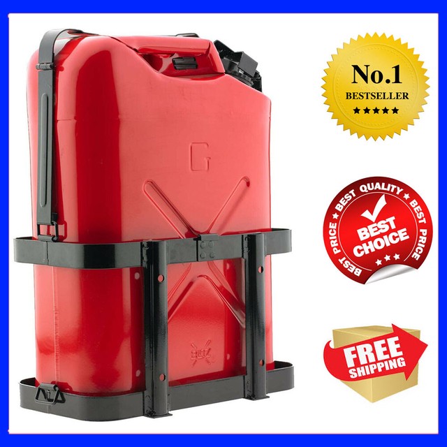 Jerry Can Holder Mount Gas Rack Fuel Gasoline Military Metal 20 Liter 5 Gallon for sale online