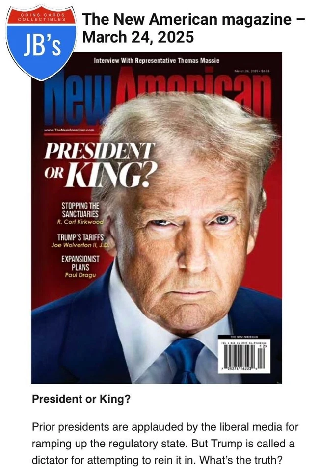 (8X) DONALD TRUMP Magazine Lot 2023-2025 The New American Foto 3 de 4