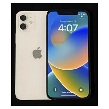 Apple iPhone 12 128GB|64GB White / Blue Factory Unlocked ATT Verizon 5G LTE