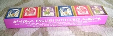Perfumed English Bath Cubes 6 cubes 9 ounces Floral Scented NIB