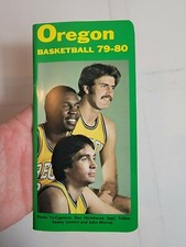 Vintage 1970s Oregon Ducks Program Guide Booklet 1979 1980 Basketball VTG 70s