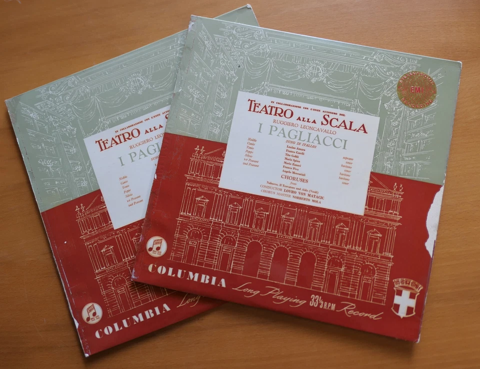 SAX 2399-2400 ED1 I Pagliacci Amara Corelli Matacic 2LP Columbia 1st B/S EX - Image 4 of 4