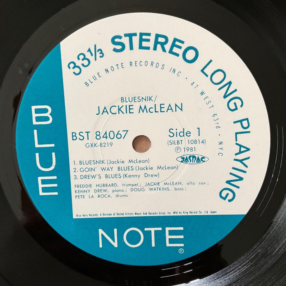 JACKIE MCLEAN BLUESNIK BLUE NOTE GXK-8219 JAPAN VINYL LP | eBay