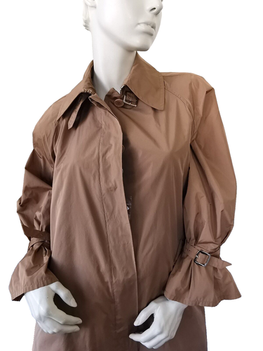 RRP €1380✨MAX MARA Anti-drip taffeta trench coat Usa2_ Gb4_ It36_ Fr34_De32 - Picture 12 of 23