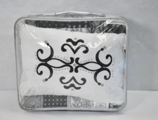 Chic Home Design Eliana 4 Piece Hypoallergenic Quilt Set Black Queen Size