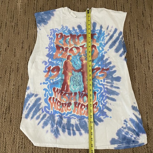 NUEVA Camiseta sin mangas Pink Floyd para hombre XL ""Wish You Were Here"" Tie-Dye - Imagen 6 de 8
