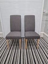 Wayfair - Cardington Fabric Side Chair (Set of 2) in grey fabric 
