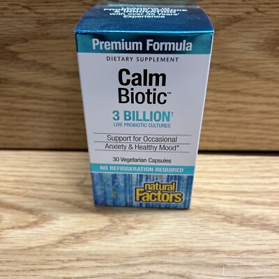 Natural Factors, Calm Biotic, 3 Billion, 30 Vegetarian Capsules