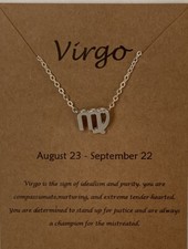 Virgo Zodiac Astrology Necklace