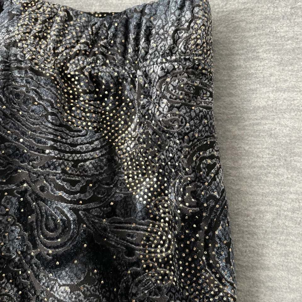 Falda Y2K Caprichosa Celestial Pana Talla 2X Azul Dorado Completo Maxi Hada Oscura Foto 3 de 4