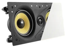TDX Dual 5.25" 2-Way In Wall Center Channel Flush Mount Audio Speaker 200W White