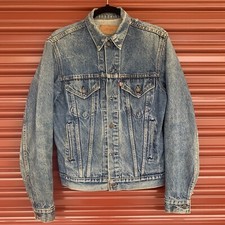 Vintage 80’s Levi's Denim Trucker Jacket 36 L 71506 0216 USA Made Great Distress
