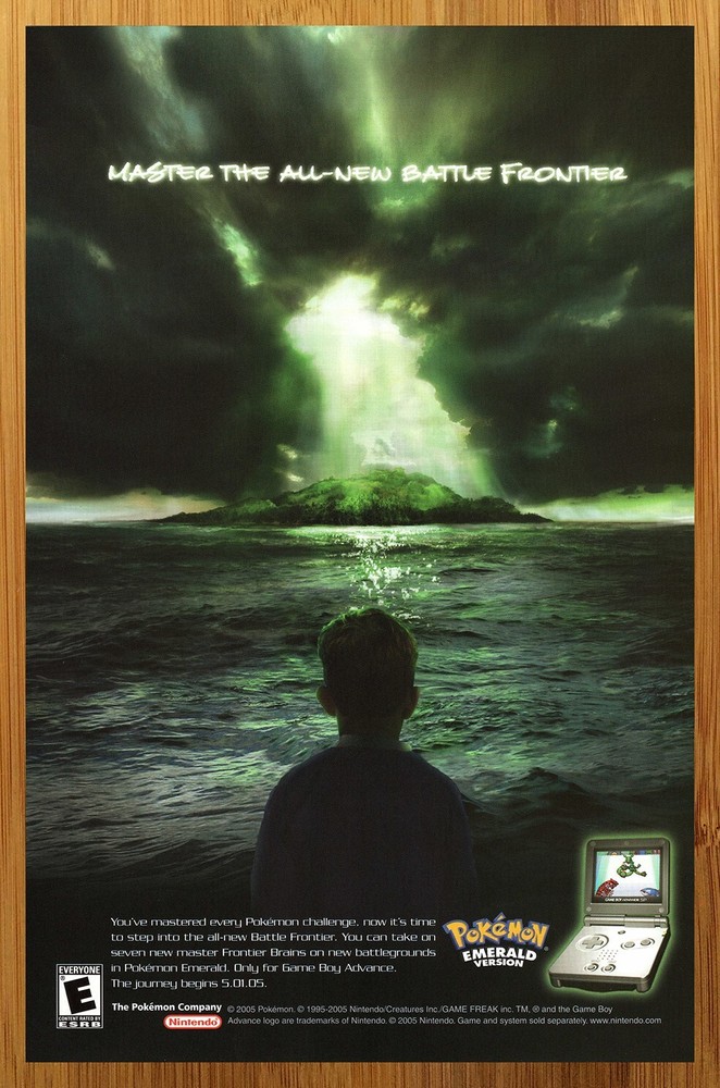 2005 Pokemon Emerald GBA Vintage Print Ad/Poster Official Video Game Promo Art