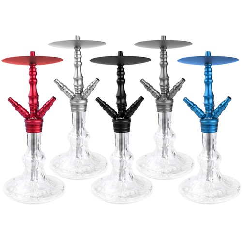 Luna Hookah Minima 2.0 Shisha Wasserpfeife Aluminium Komplett Set Grau - Bild 7 von 7