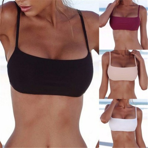 Sujetador De Bikini Top Separado Para Mujer Deporte Traje De Baño Push Up  Playa | eBay