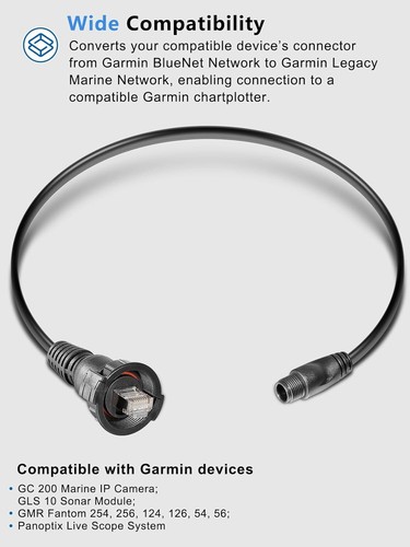 010-12531-01 for Garmin Marine Network Adapter Cable Small Male To Large RJ-45 - Afbeelding 9 van 14