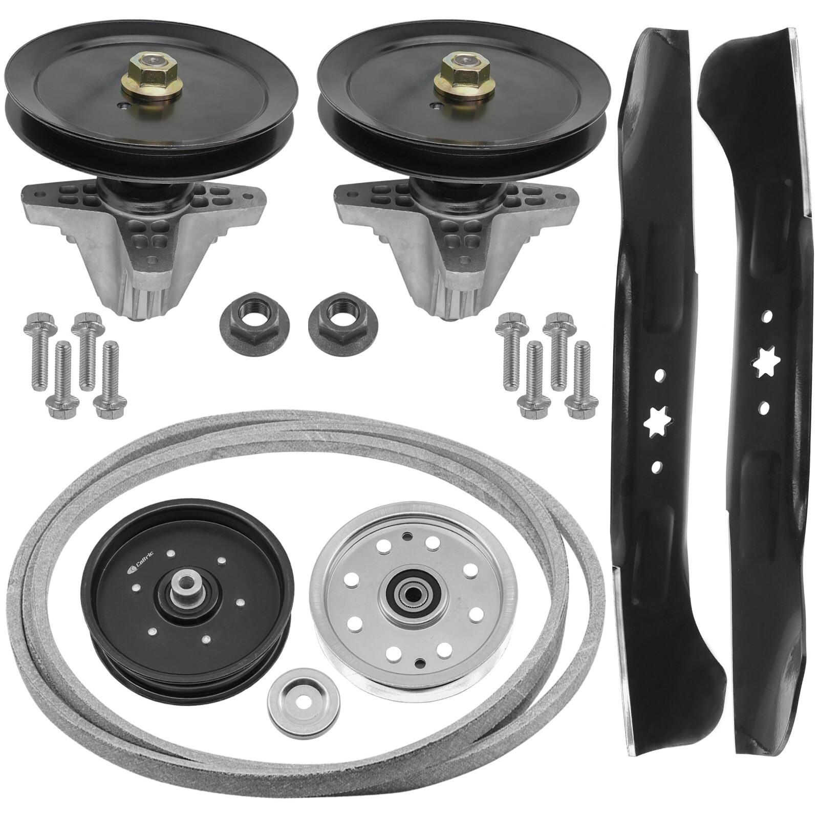 Нож и ремень шкива шпинделя Caltric 756-04129B 954-04325 для CubCadet Troy-BIlt