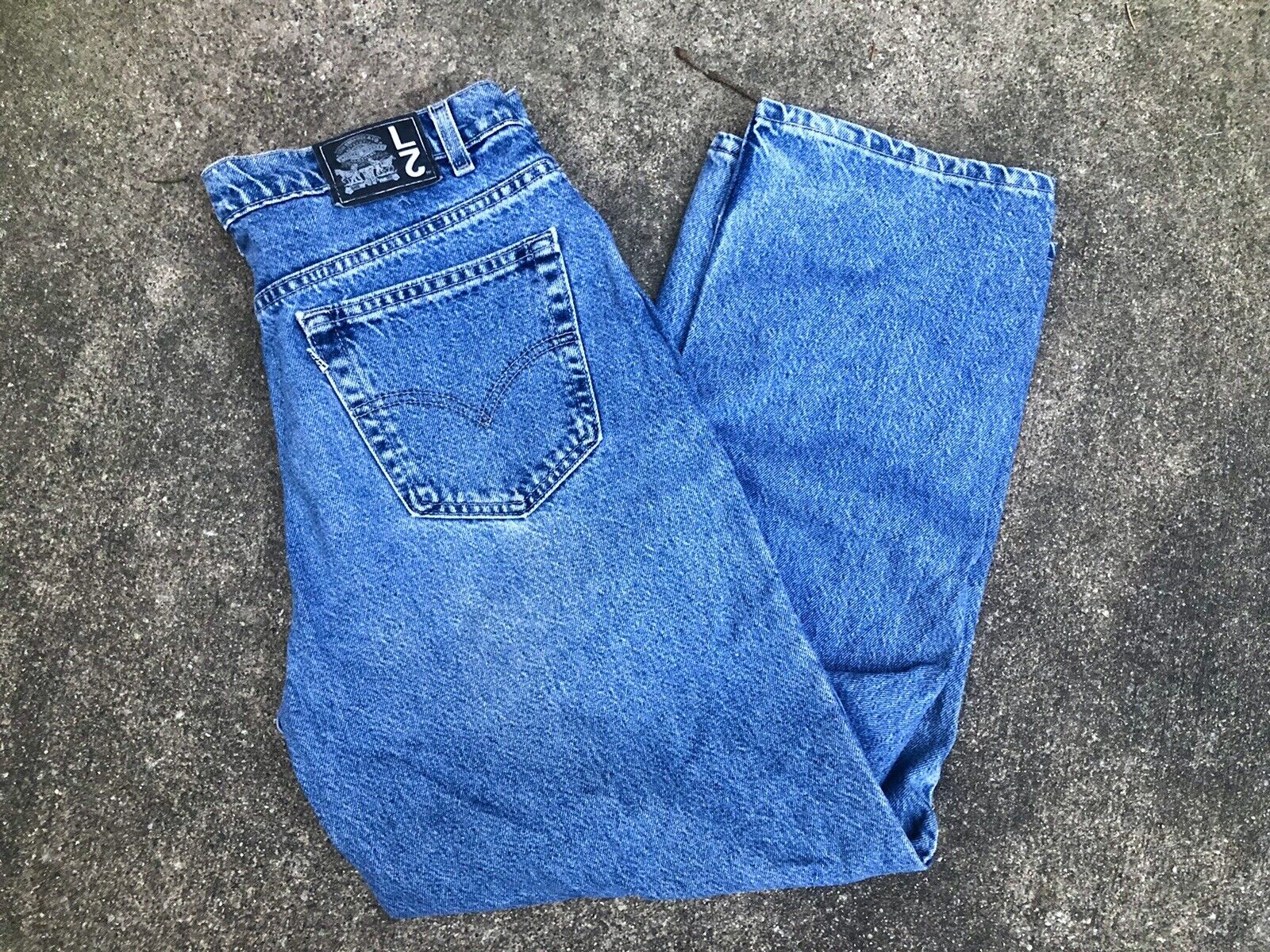 Vintage 90s Levis L2 34x30 Baggy Fit Denim Jeans Made in USA Grunge Hip Hop  RARE | eBay