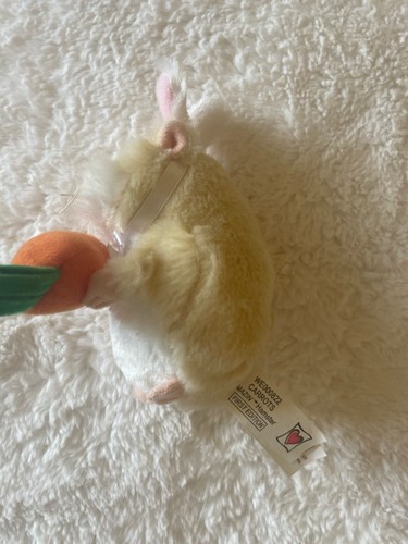 LN GANZ WEBKINZ MAZIN' EASTER BUNNY HAMSTER with CARROT WE000822 1ST ED - RARE - Picture 4 of 5