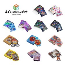 25 Pack Cartoon 3.5g Food Grade Mylar Bags - Smell Proof Airtight Zip Pouches