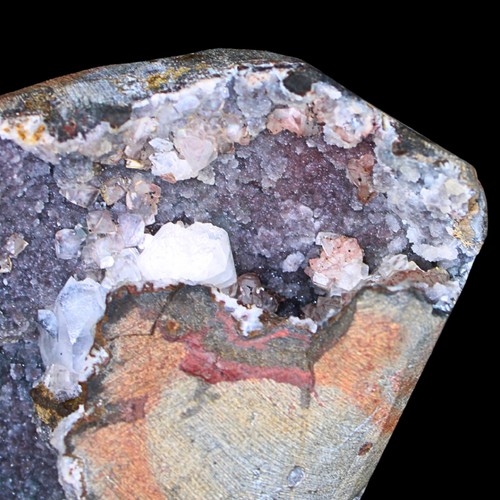 Stunning Chalcedony & MM Apophyllite with Amethyst Quartz Geode Healing Specimen - Picture 11 of 13