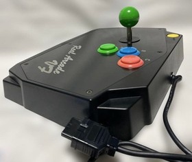 Sega Saturn Real Arcade VF HSS-09 Arcade Stick Controller Boxed Rust on Base