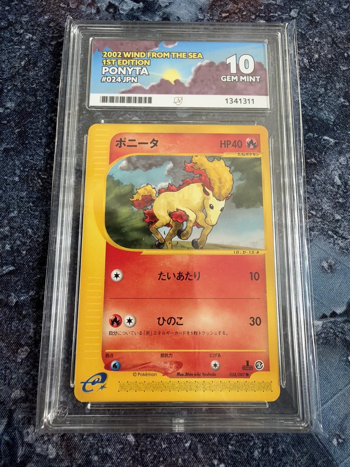 ACE 10 2002 Ponyta Wind from the Sea 024/087 1st Edition Japanese