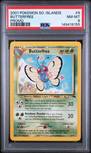 Butterfree graded PSA 8 for sale on eBay