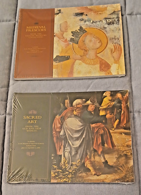 Pair of ART BOOKS from the Museum of Texas Tech: Medieval Frescos & Sacred Art