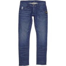 G-Star Defend  Herren Blau Straight Slim Stretch Jeans W32 L31 (78456)