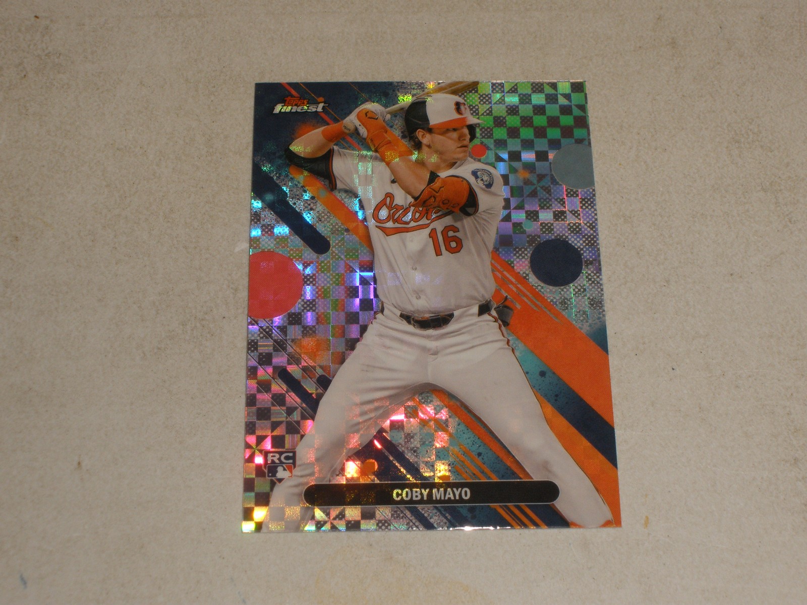 2025 Topps Finest Checkerboard Refractor #26 Coby Mayo Rookie RC B