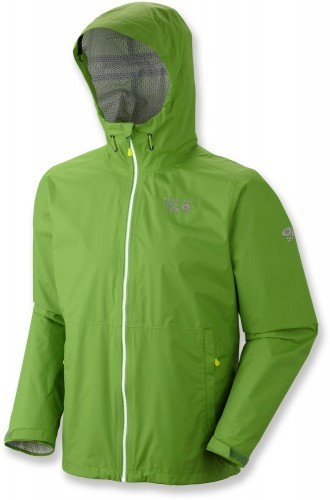 Chaqueta de lluvia plásmica Mountain Hardwear seca Q Evap para mujer pequeña con capucha impermeable - Imagen 1 de 1