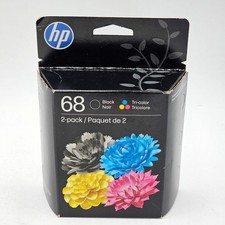 New HP 68 2-PACK Black/Tri-color Ink Cartridge 6L6S2TN
