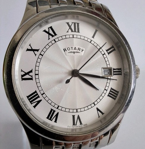 Rotary GB00792/21 Mens Classic Quartz Watch with Date and Original Box & Booklet - Picture 5 of 15