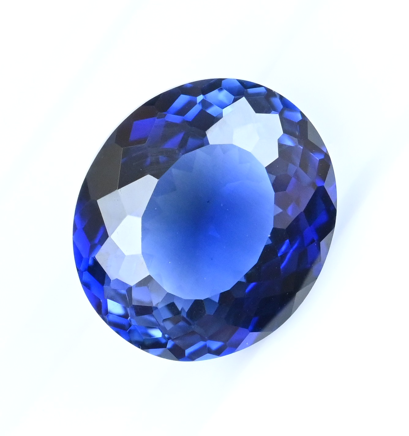25.20 Ct Natural Montana YoGo Blue Sapphire Oval Certified Flawless Gemstone