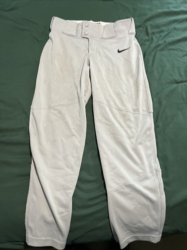 Boys Nike Baseball Size Medium Youth Pants Gray